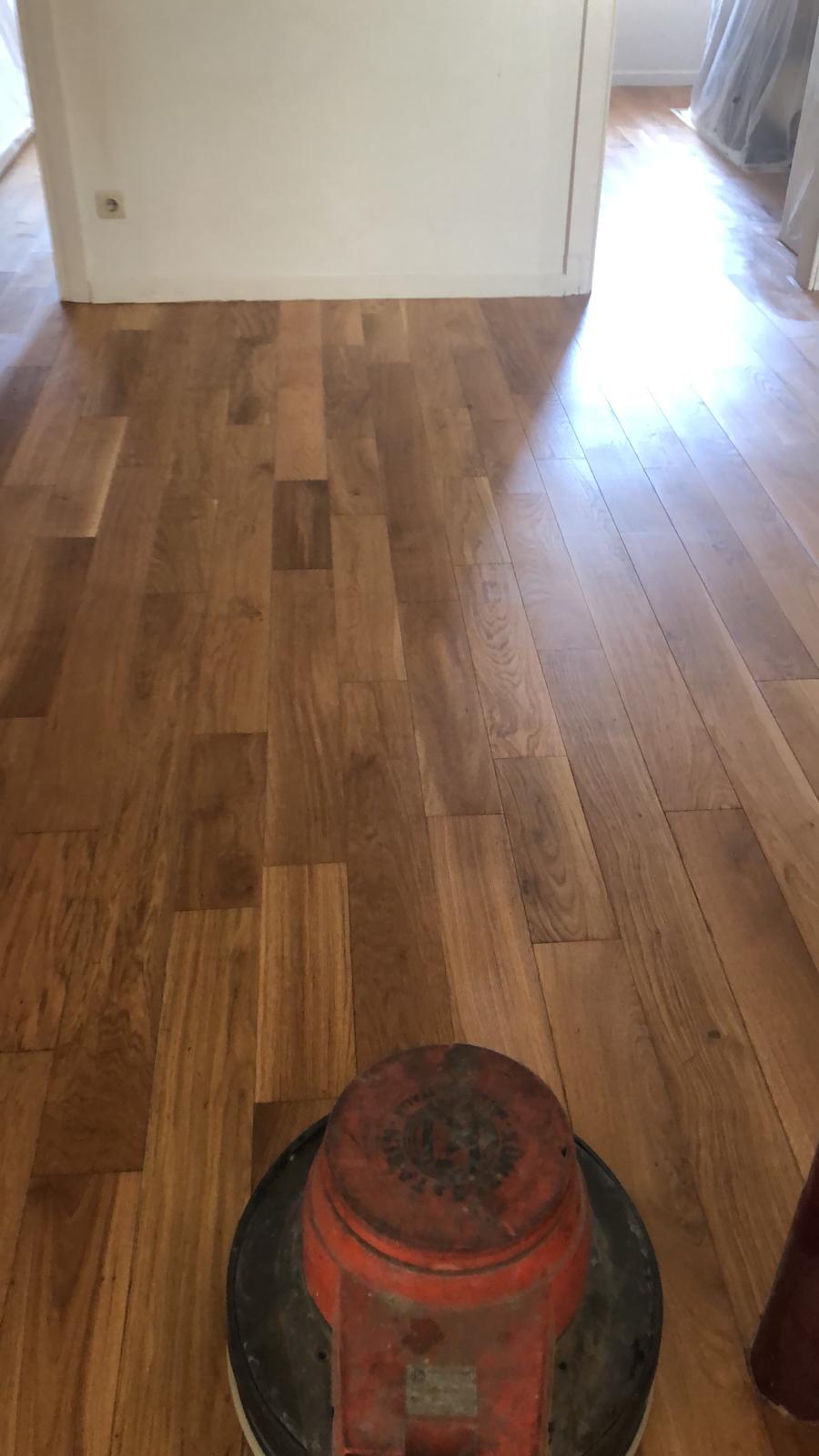 Restauración parquet (después)